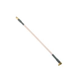 MMCX Male 90 Degree to MMCX Female RG316 Extension Cable - 10cm 