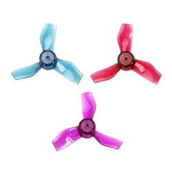 Gemfan 1219-3 31mm 3-Blade Whoop Propeller (0.8mm Shaft - Set of 8)