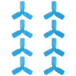 DYS 2" 3 Blade, Blue Propeller - Set of 8 (4x CW, 4x CCW)