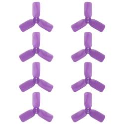 DYS 2" 3 Blade, Purple Propeller - Set of 8 (4x CW, 4x CCW)