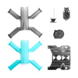 Five33 Tiny Trainer V2 Plastic Canopy Kit - Smoke Grey + Teal