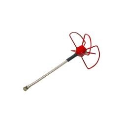 FuriousFPV STUBBY 48mm 5.8Ghz U.FL LHCP Circular Antenna (Red)