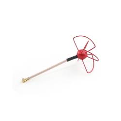 FuriousFPV STUBBY 48mm 5.8Ghz U.FL RHCP Circular Antenna (Red)