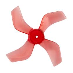 Gemfan 1636-4 40mm 4-Blade Whoop Propeller (Set of 8) - 1.5mm Shaft - Clear Red