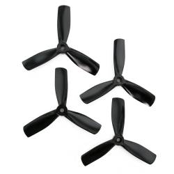Gemfan 4x4.5 - Bullnose 3 Blade Propellers - PC UnBreakable (Set of 4 - Black)