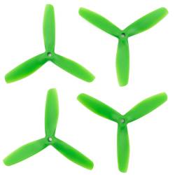 Gemfan 5x5x3 Glass Fiber Nylon Propeller - 3 Blade (Set of 4 - Green)
