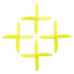 Gemfan 5x4 - Fura Flow Yellow 4 Blade Master Props (Set of 4)
