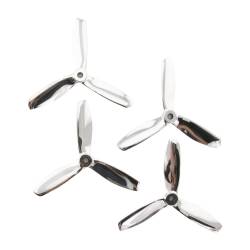 Gemfan 5x4.5 - PShaw Chrome Bullnose 3 Blade Master Propellers (Set of 4)