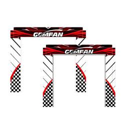 Gemfan 5'x5' Drone Racing Gate Fabric - Red/Reflective Red