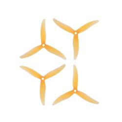 Gemfan Freestyle4 5.1" 3-Blade Propeller (Set of 4) - Mango Yellow