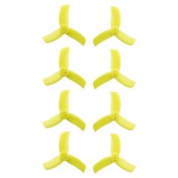 Gemfan Hulkie Yellow 2040 Durable 3 Blade - Set of 8 (4CW, 4CCW)