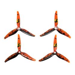 Gemfan Hurricane MCK 51466 V2 3-Blade Propeller (Set of 4) - Pumpkin Halloween Edition