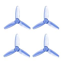 Gemfan 3035BN-3 Polycarbonate 3-Blade T-Mount 3" Propeller (Set of 4) - Clear Blue