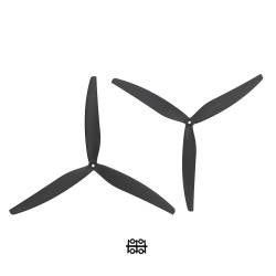 Gemfan 16X8X3 Glass Fiber Nylon 3-Blade Propeller (Set of 2)