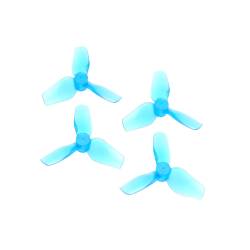 HQProp 31MMX3 Micro Whoop 4-Blade Propeller (Set of 4) - 1mm Shaft - Blue