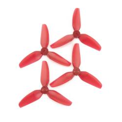 HQProp DP 3x3x3 PC Propeller - 3 Blade (Light Red - Set of 4)