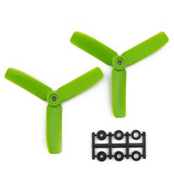 HQProp 4x4x3RG CW Propeller - 3 Blade (2 Pack - Green Nylon Glass Fiber)