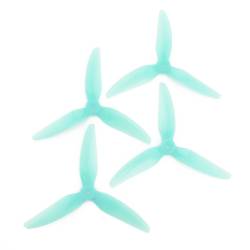 HQProp DP 5x4.5x3V1S PC - 3 Blades (Set of 4 - Light Blue)