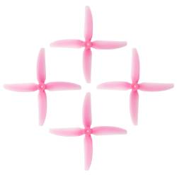 HQProp DP 5x4x4 PC V1S Light Pink Propeller - 4 Blade (Set of 4 - PC)