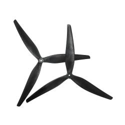 HQProp MacroQuad 11x7.5x3 3-Blade Propeller (Set of 2) - Black