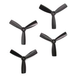 HQ DP4x4.5x3B Propellers - 3 Blade (4 Pack - Black) 
