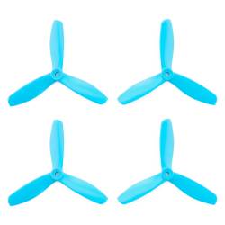 HQProp DPS Blue 5x4.5x3 V2 Propeller - 3 Blade (Set of 4 - Nylon)