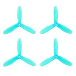 HQProp DPS Light Blue 5x4.5x3 PC V2 Propeller - 3 Blade (Set of 4 - PC)