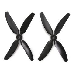 HQ Dragonfly 5x4x4B CCW Propellers - 4 Blade (Set of 2 - Black) 