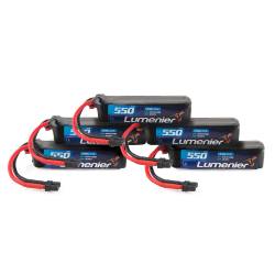 Lumenier 550mAh 3S 80c LiPo Battery (XT-30) - 5 Pack Bundle