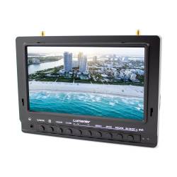 7" Lumenier 1000cd/m² Panel FPV Monitor w/ 5.8GHz 39CH Diversity Rx, Battery, DVR