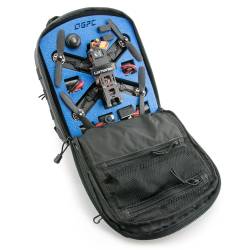 Backpack shown fully loaded with a QAV210 and FPV gear. (Gear not included)