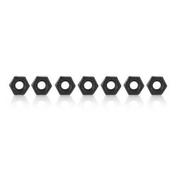 M2 Black Metal Hex Nut (Set of 8) 