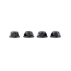 Lumenier M4 Black Aluminum Low Profile Lock Nut (set of 4 CW)