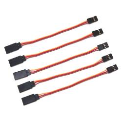 60cm Male to Female Servo Extension Cable 26AWG - JR Style (5 pcs)