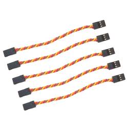 Female to Female Servo Extension Cable Twisted 22AWG - JR Style (5 pcs)