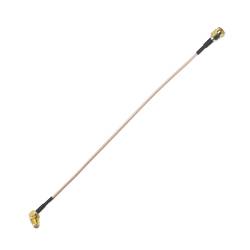 MMCX Male 90 Degree to SMA Female RG316 Extension Cable - 20cm 