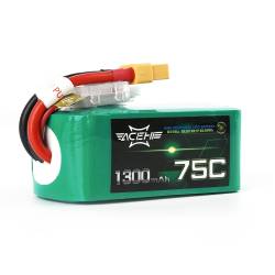 AceHE Racing Series 1300MaH 75C 6S Lipo Battery