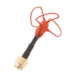 Omnivision 5.8GHz "Stubby" 3-Lobe FPV Antenna (RHCP) - Red