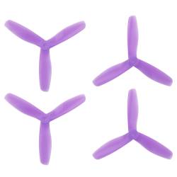 DAL 5x4.5 - 3 Blade Bullnose Propeller - V2 T5045 (Set of 4 - Crystal Purple)