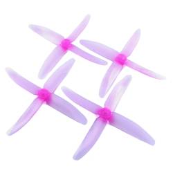 RaceKraft 5x4 Clear 4 Blade (Set of 4 - Purple)