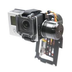 The QAV Quick-Mount Brushless Gimbal Unit (GoPro not included)