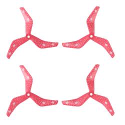 Azure Power 5045 V2 HGP Enhanced Glass Fiber Propeller - 3 Blade (Set of 4 - Hello Kitty Pink)