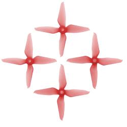 RaceKraft 3041 Clear Red 4-Blade (Set of 4) 