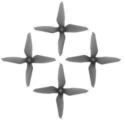 RaceKraft 3041 Clear Smoke 4-Blade (Set of 4) 
