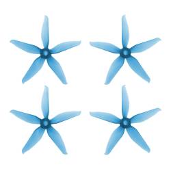RaceKraft 3054 Clear Blue 5-Blade (Set of 4) 