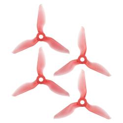 RaceKraft 3076 Clear Red 3-Blade (Set of 4)