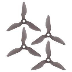 RaceKraft 3076 Clear Smoke 3-Blade (Set of 4)
