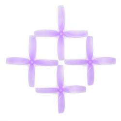 RaceKraft 4x4 Clear Blunt Nose 4 Blade (Set of 4 - Purple)