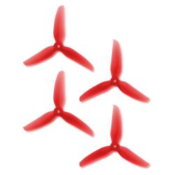 Racekraft 5045TCS Tri-Blade (Set of 4 - Clear Red)