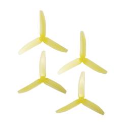 RaceKraft 5x4 Clear Tri-Blade (Set of 4 - Yellow)